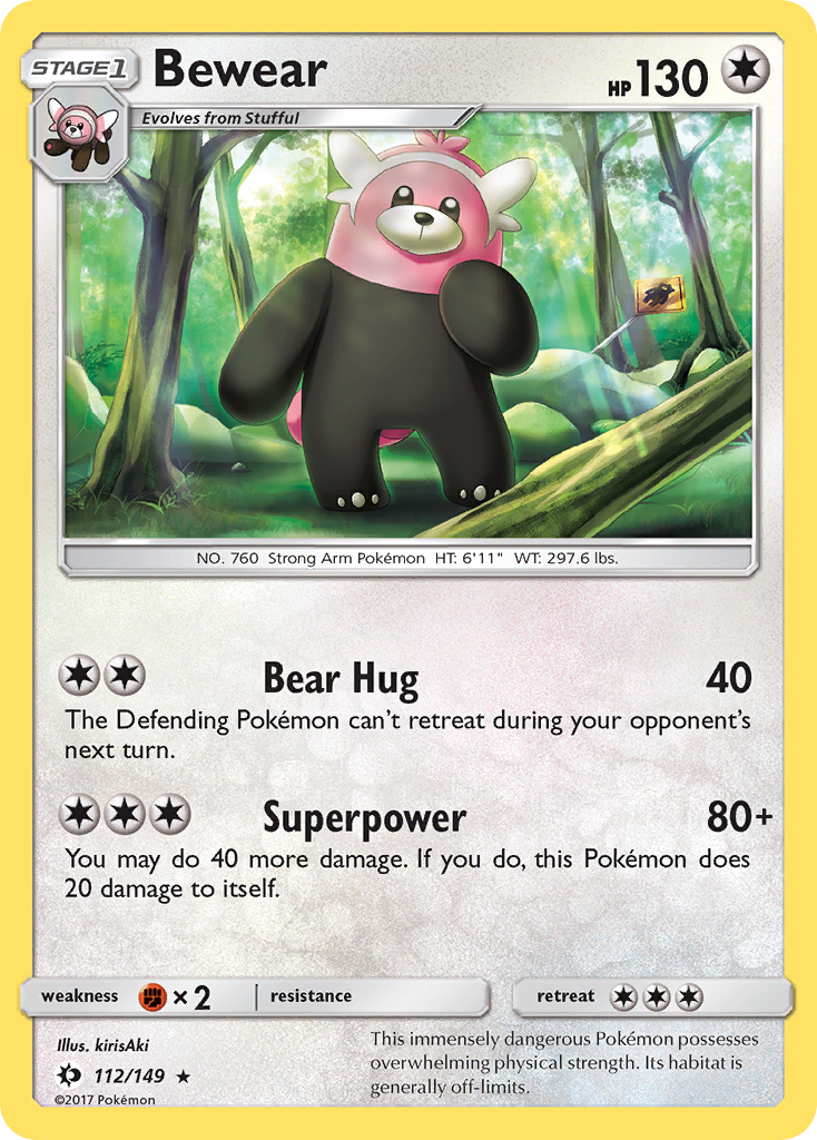 Bewear - 112/149 - Sun & Moon SM1 - Rare