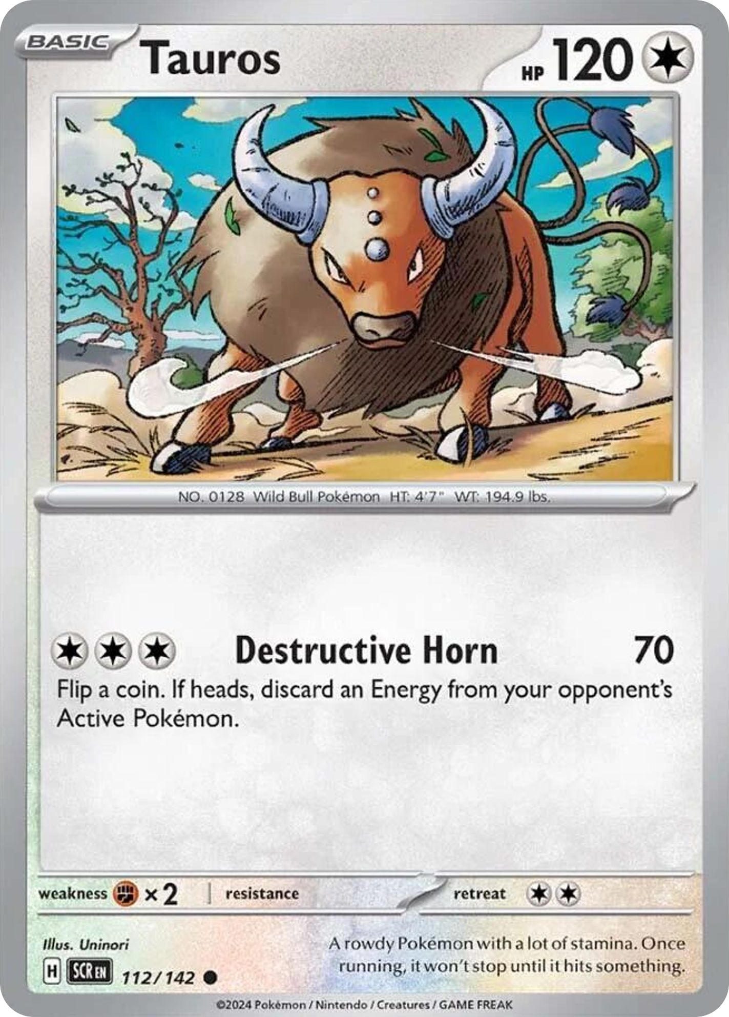 Tauros - 112/142 - Stellar Crown SV7 - Common