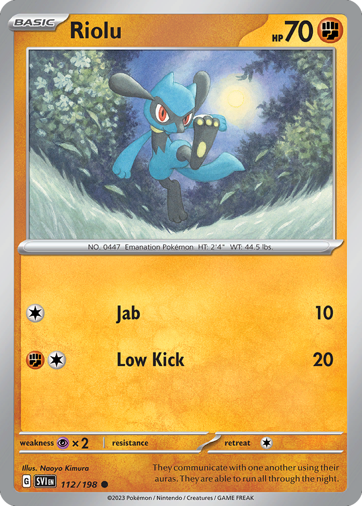 Riolu - 112/198 - Scarlet & Violet SV1 - Common