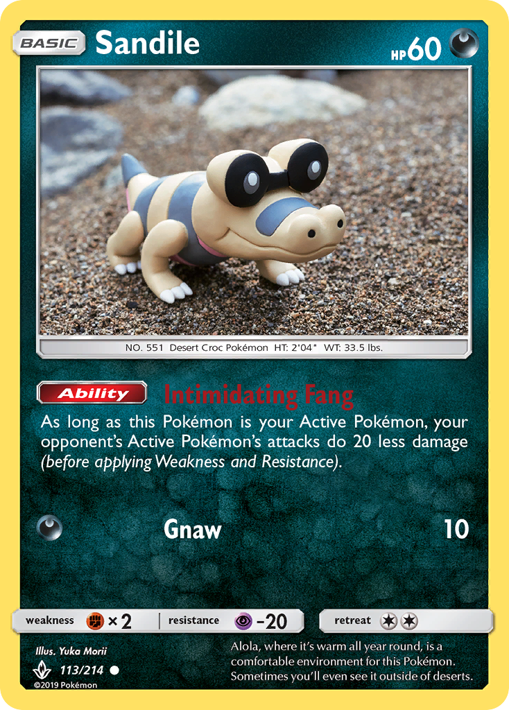 Sandile - 113/214 - Unbroken Bonds SM10 - Common