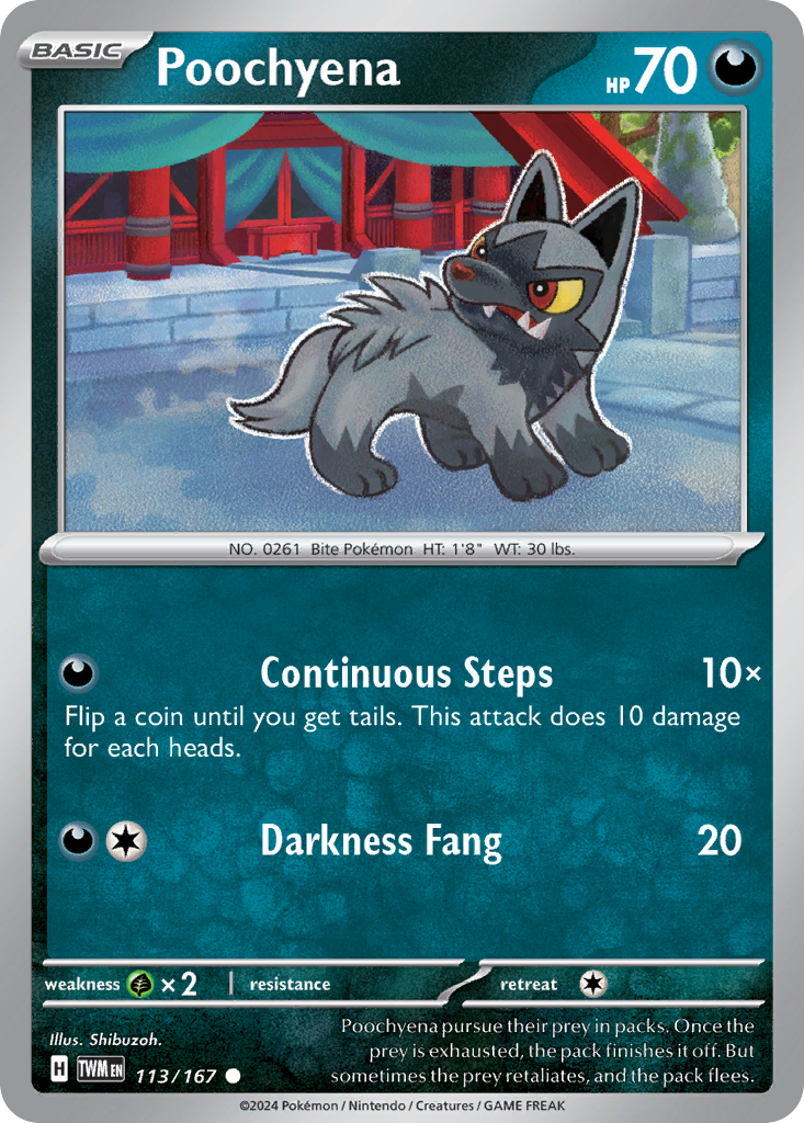 Poochyena - 113/167 - Twilight Masquerade SV6 - Common
