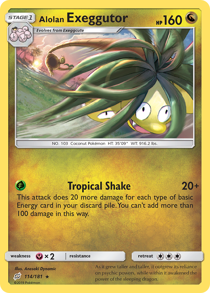 Alolan Exeggutor - 114/181 - Team Up SM9 - Rare