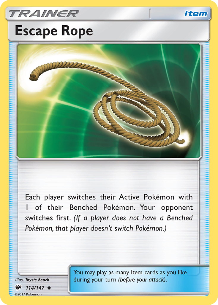 Escape Rope - 114/147 - Burning Shadows SM3 - Uncommon