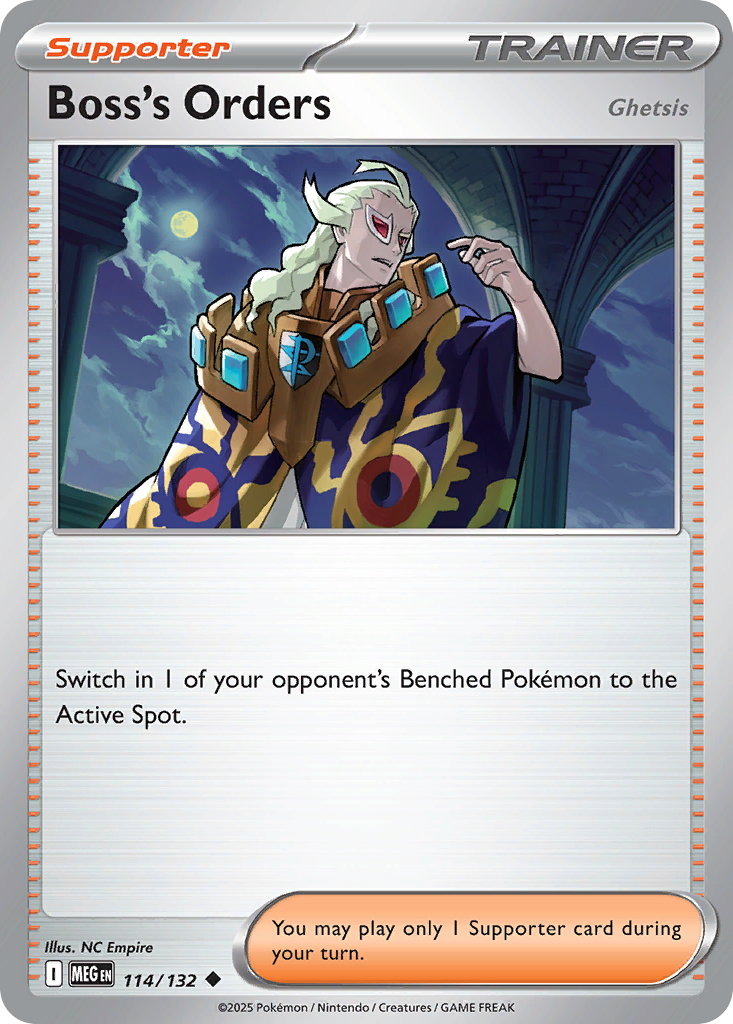 Boss's Orders - 114/132 - Mega Evolution ME1 - Uncommon