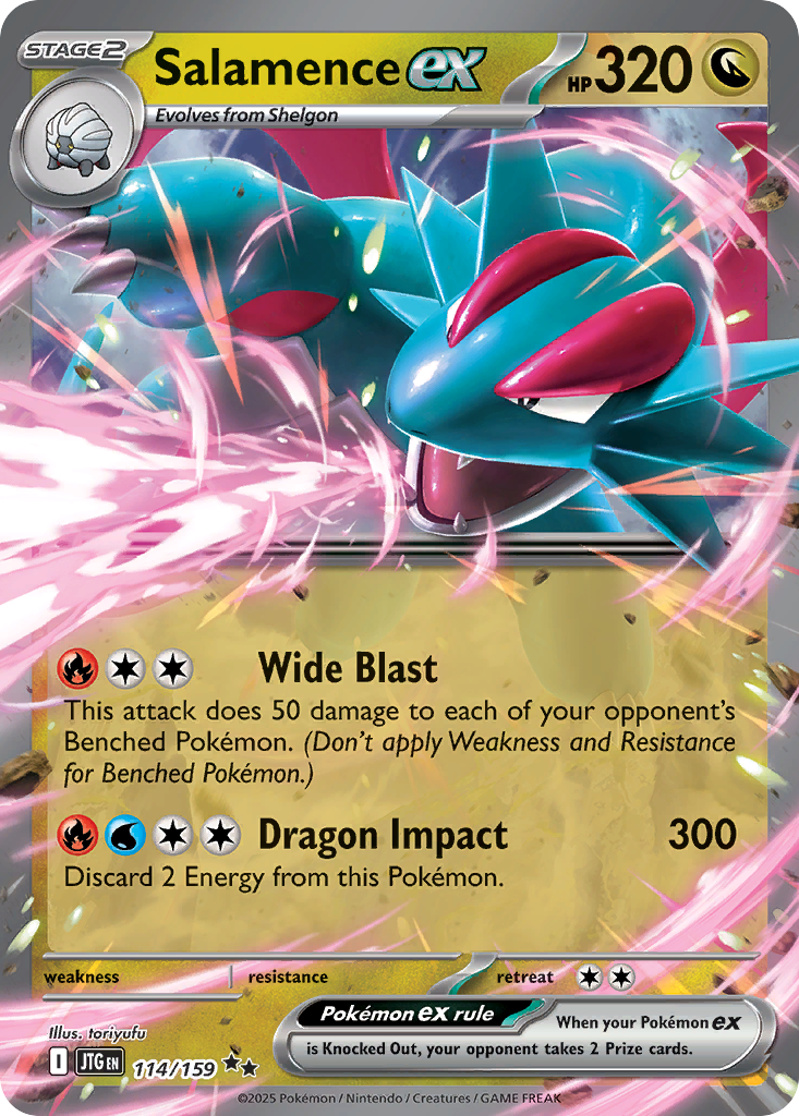 Salamence ex - 114/159 - Journey Together SV9 - Double Rare