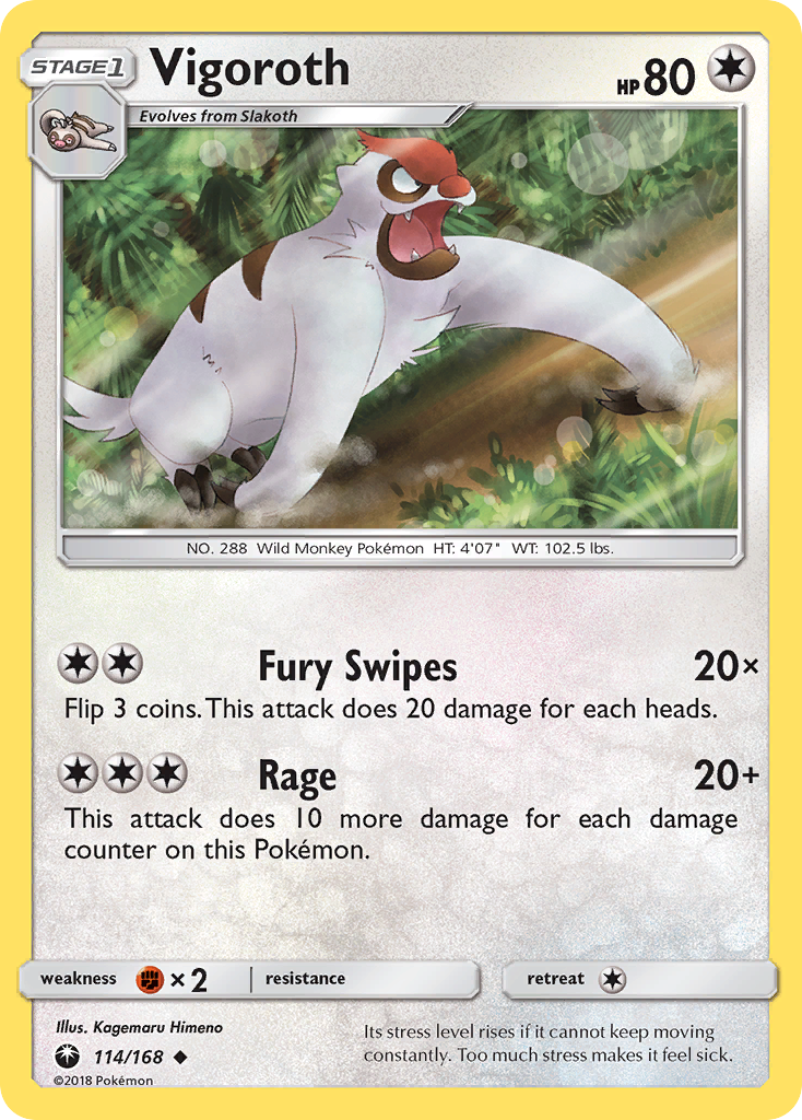 Vigoroth - 114/168 - Celestial Storm SM7 - Uncommon