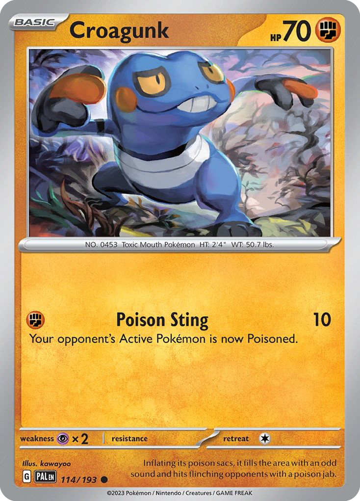 Croagunk - 114/193 - Paldea Evolved SV2 - Common