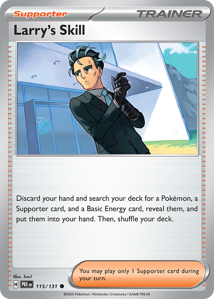 Larry´s Skill - 115/131 - Prismatic Evolutions SV8PT5 - Uncommon c