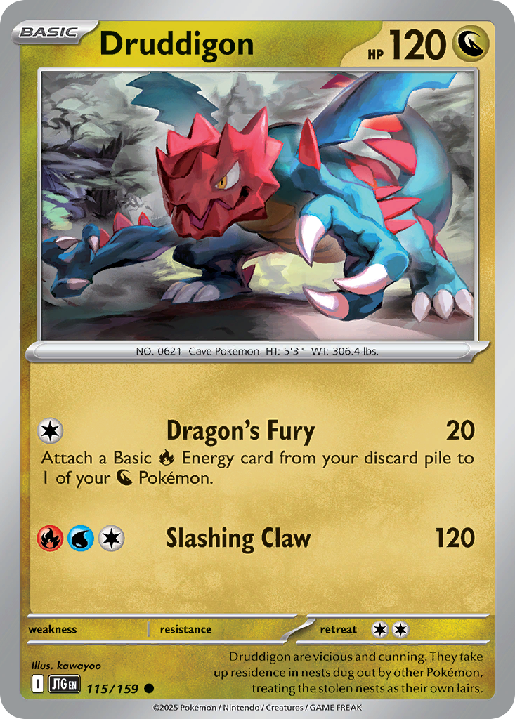 Druddigon - 115/159 - Journey Together SV9 - Common