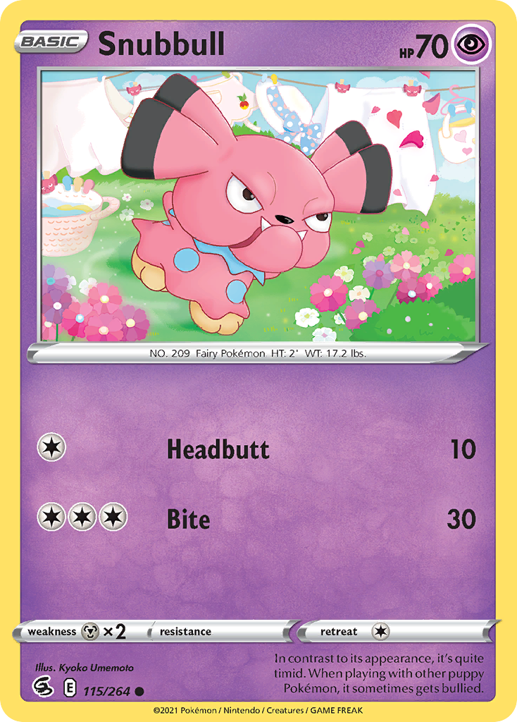 Snubbull - 115/264 - Fusion Strike SWSH8 - Common