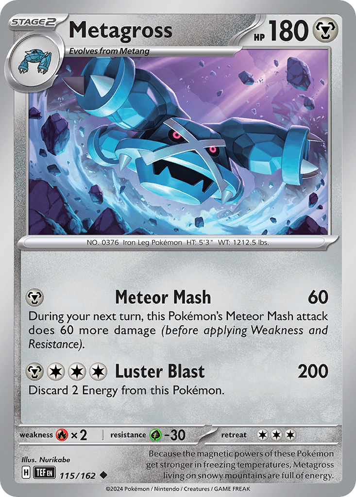 Metagross - 115/162 - Temporal Forces SV5 - Uncommon