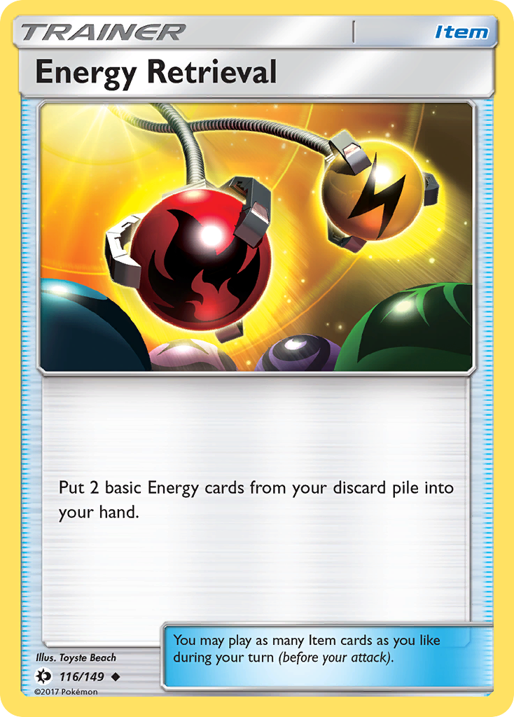 Energy Retrieval - 116/149 - Sun & Moon SM1 - Uncommon