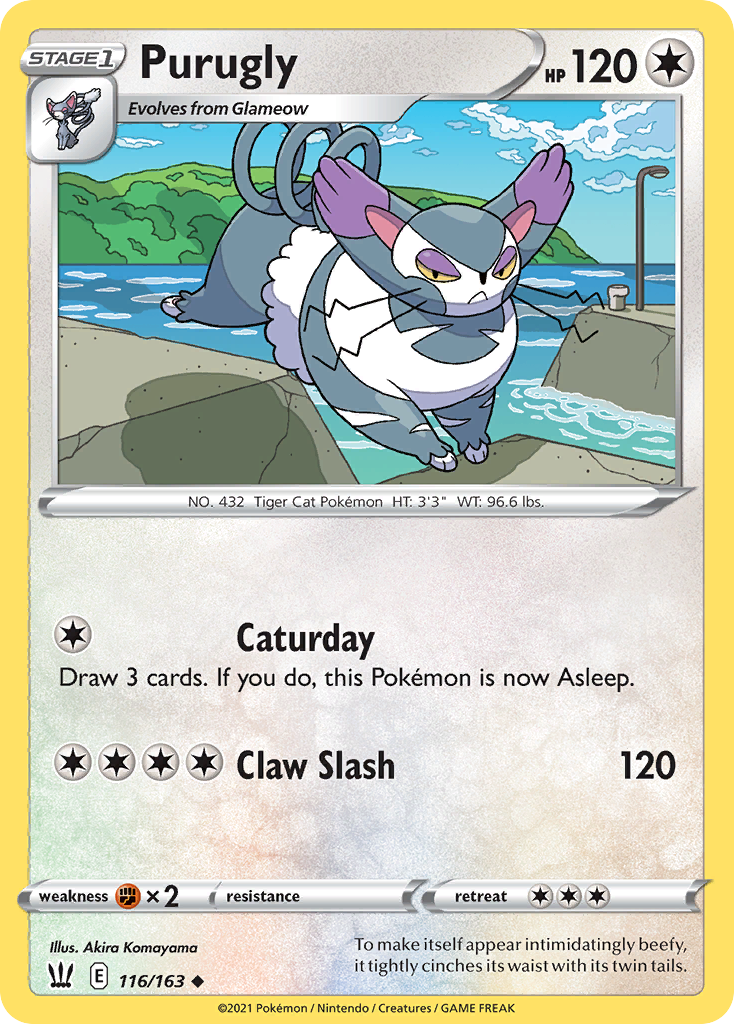 Purugly - 116/163 - Battle Styles SWSH5 - Uncommon