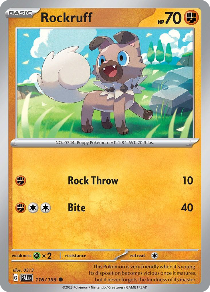 Rockruff - 116/193 - Paldea Evolved SV2 - Common