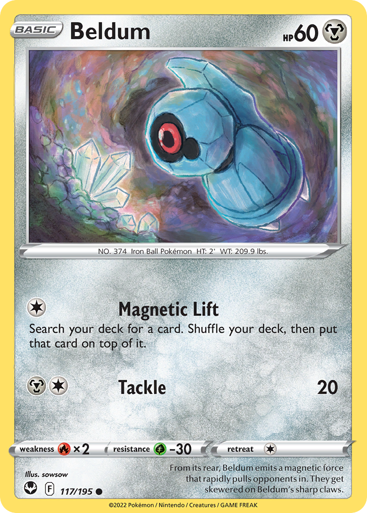 Beldum - 117/195 - Silver Tempest SWSH12 - Common