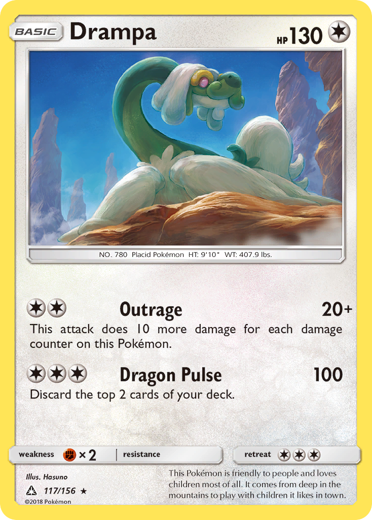 Drampa - 117/156 - Ultra Prism SM5 - Rare Holo