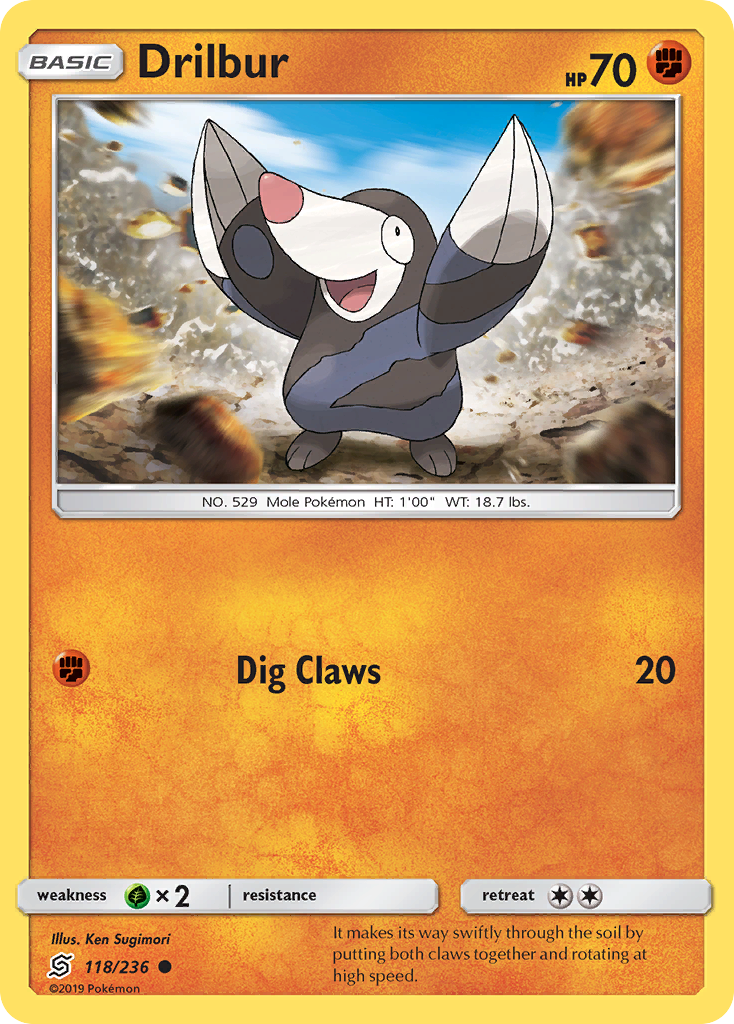 Drilbur - 118/236 - Unified Minds SM11 - Common