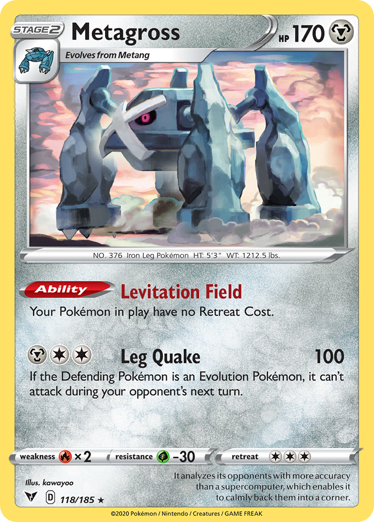 Metagross - 118/185 - Vivid Voltage SWSH4 - Rare