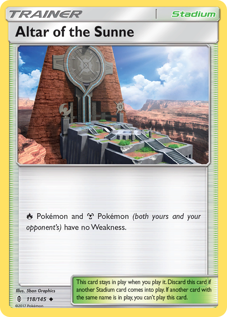 Altar of the Sunne - 118/145 - Guardians Rising SM2 - Uncommon