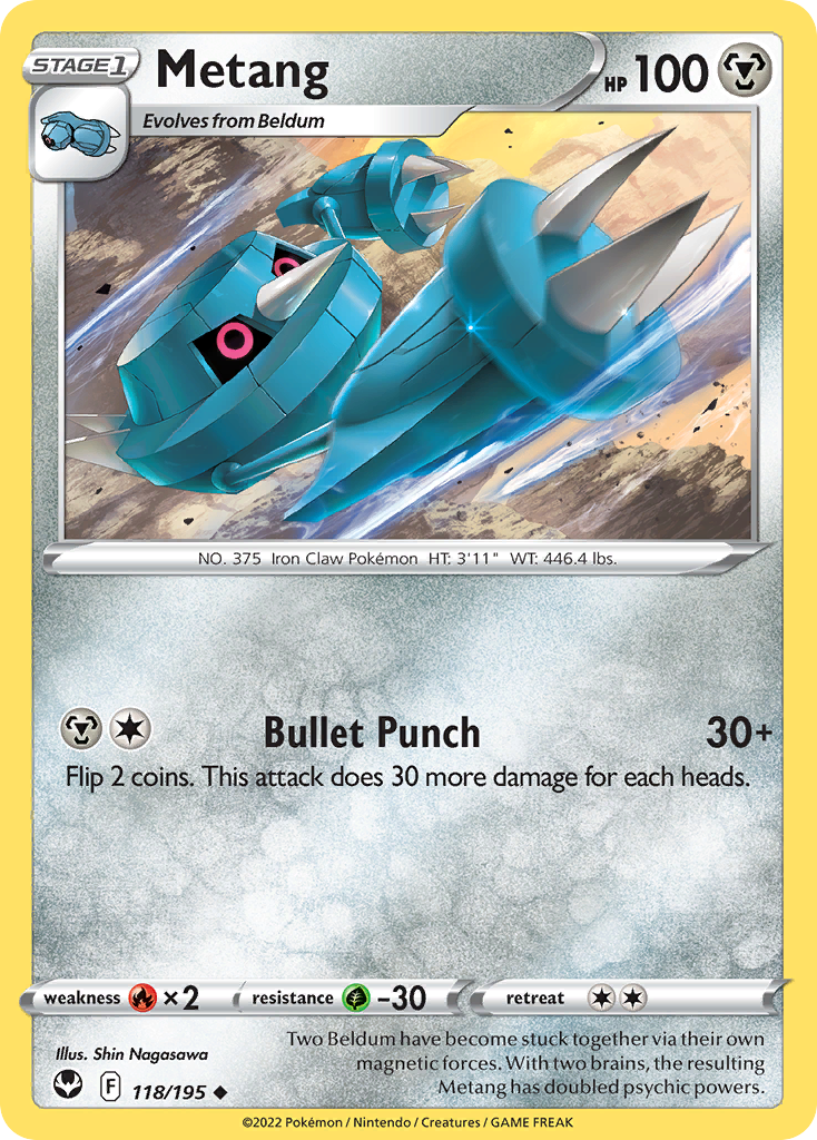 Metang - 118/195 - Silver Tempest SWSH12 - Uncommon