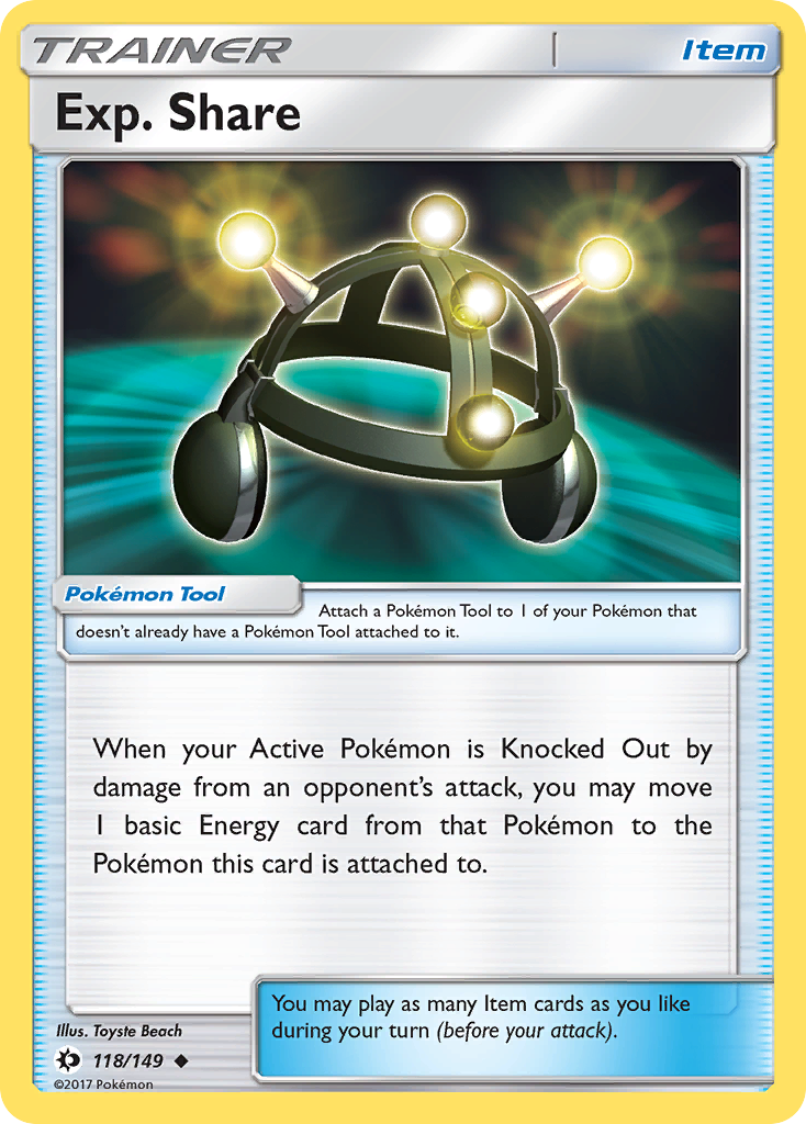 Exp. Share - 118/149 - Sun & Moon SM1 - Uncommon
