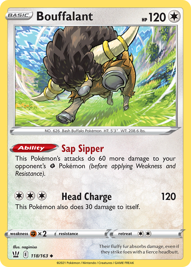 Bouffalant - 118/163 - Battle Styles SWSH5 - Uncommon