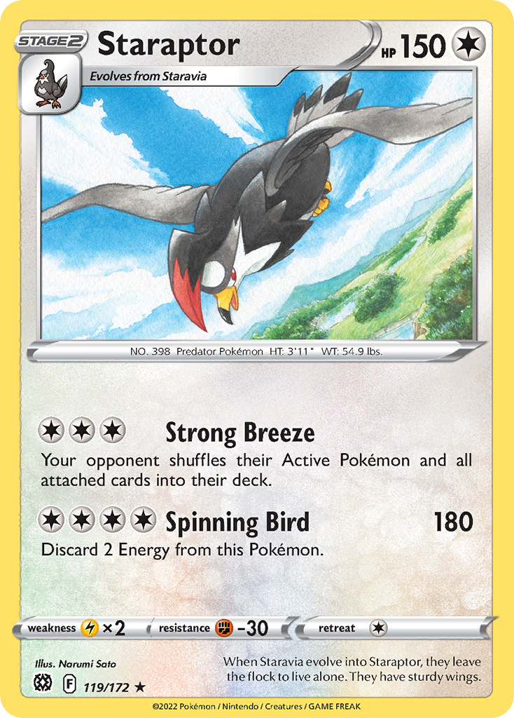 Staraptor - 119/172 - Brilliant Stars SWSH9 - Rare