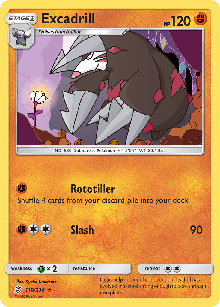 Excadrill - 119/236 - Unified Minds SM11 - Rare