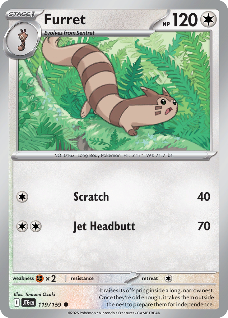 Furret - 119/159 - Journey Together SV9 - Common