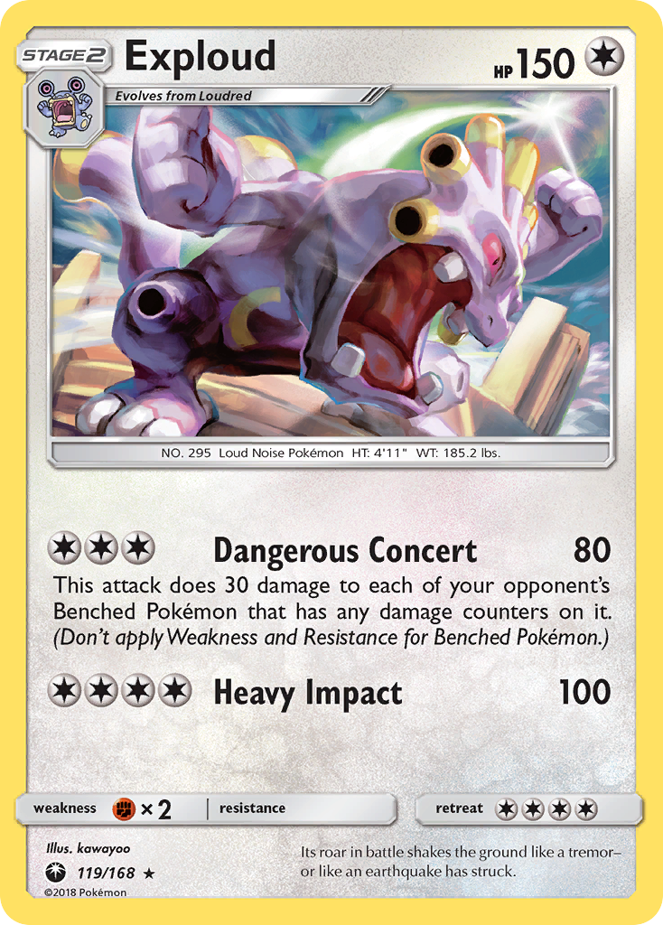 Exploud - 119/168 - Celestial Storm SM7 - Rare