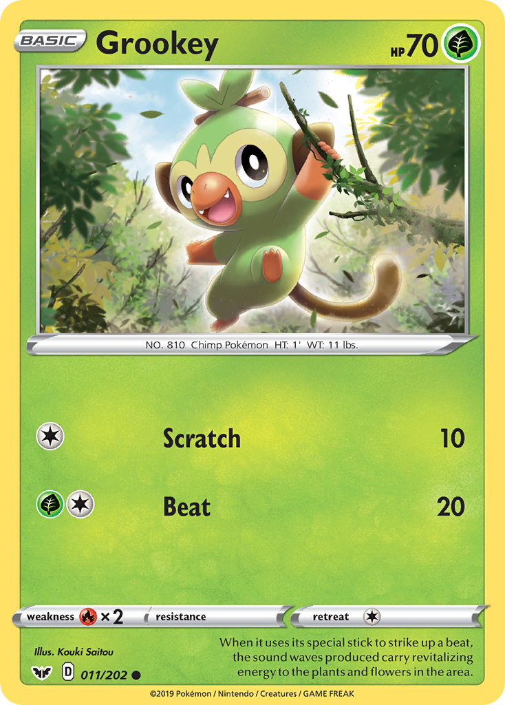 Grookey - 11/202 - Sword & Shield SWSH1 - Common
