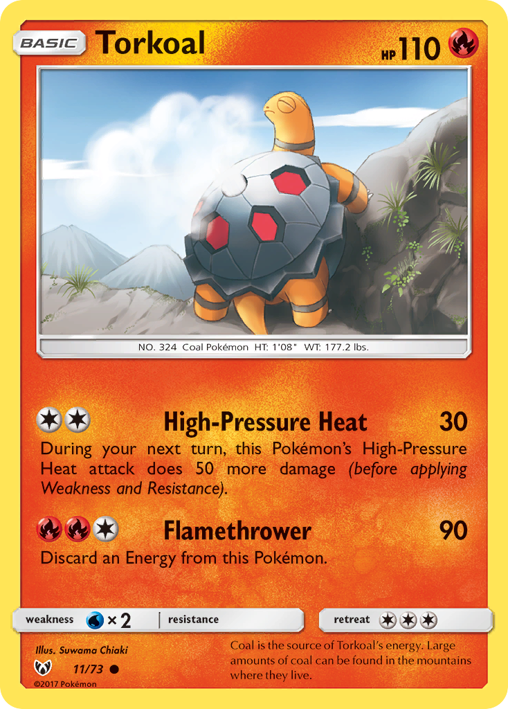Torkoal - 11/73 - Shining Legends SM35 - Common