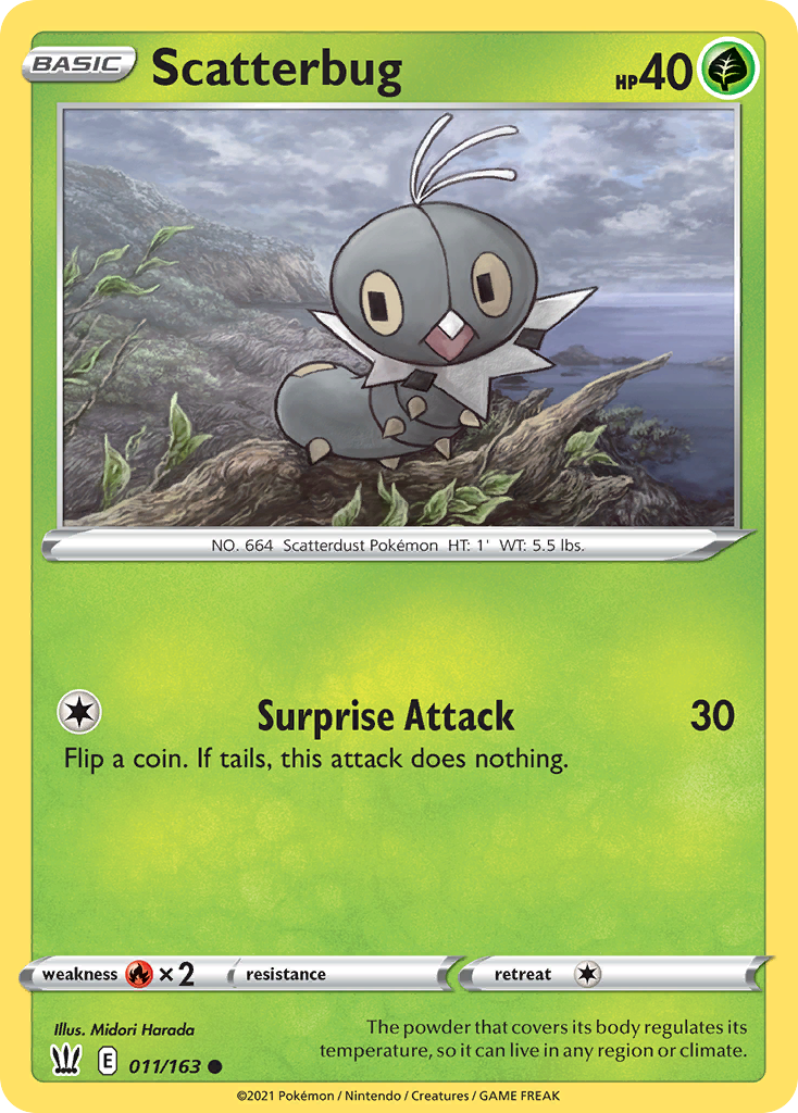 Scatterbug - 11/163 - Battle Styles SWSH5 - Common