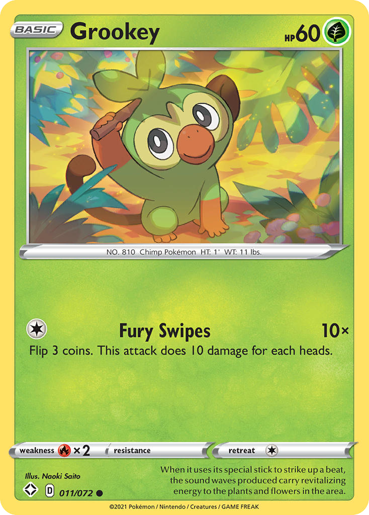 Grookey - 11/72 - Shining Fates SWSH45 - Common