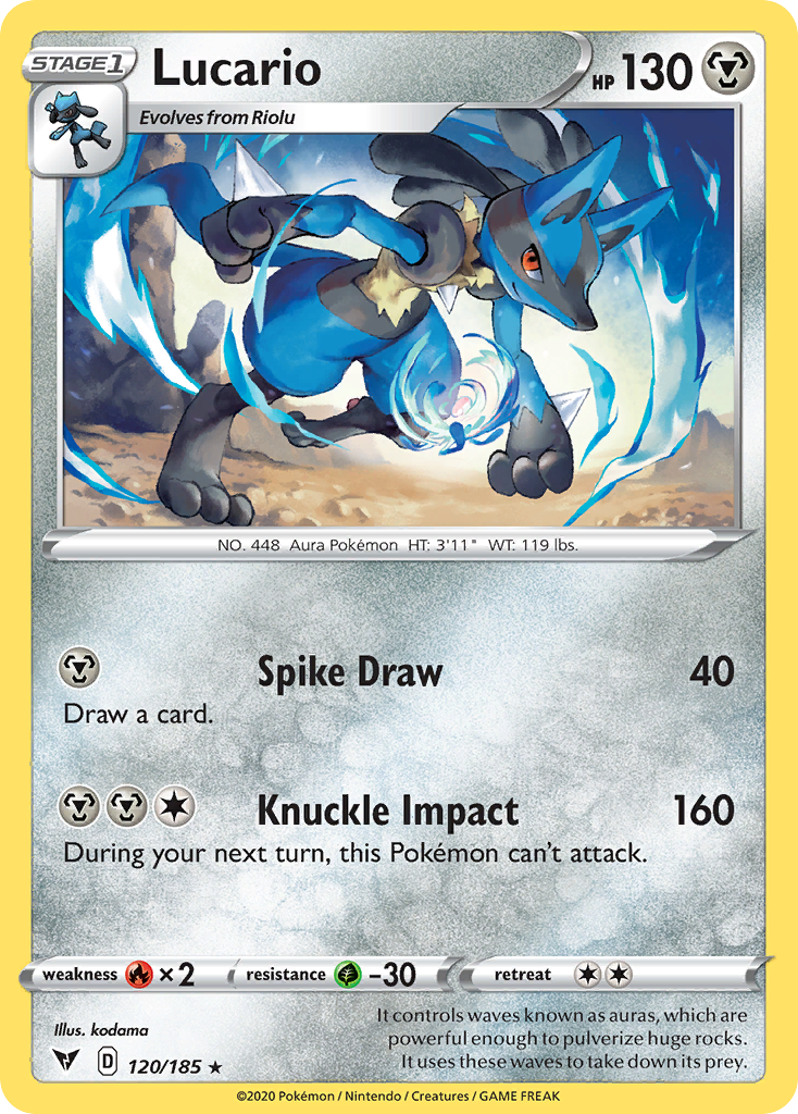 Lucario - 120/185 - Vivid Voltage SWSH4 - Rare