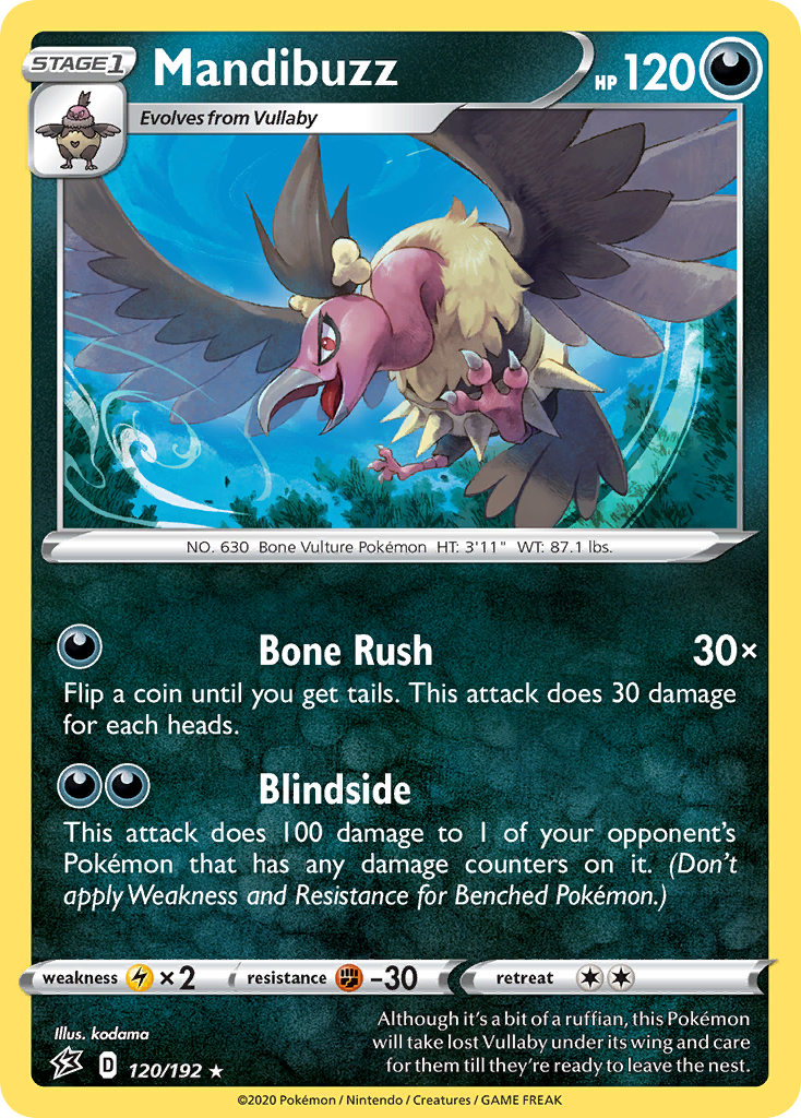 Mandibuzz - 120/192 - Rebel Clash SWSH2 - Rare