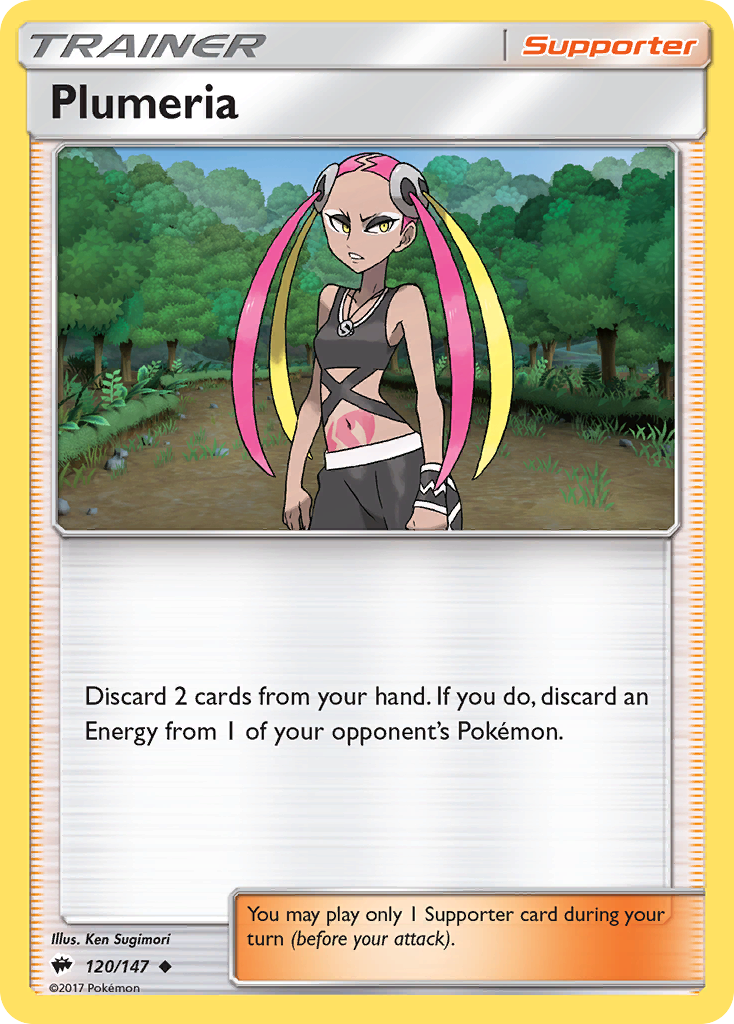 Plumeria - 120/147 - Burning Shadows SM3 - Uncommon