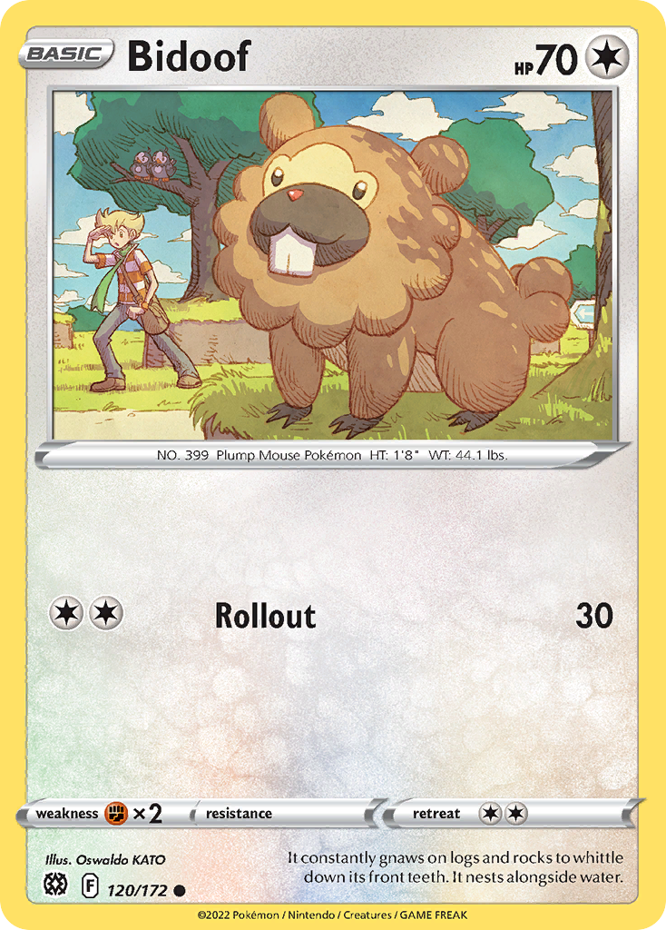 Bidoof - 120/172 - Brilliant Stars SWSH9 - Common