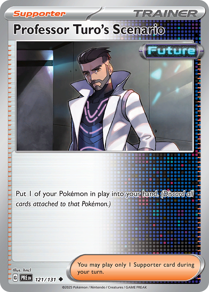 Carta Pokémon Professor Turo's Scenario de Prismatic Evolutions #121