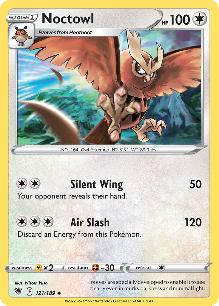 Noctowl - 121/189 - Astral Radiance SWSH10 - Uncommon