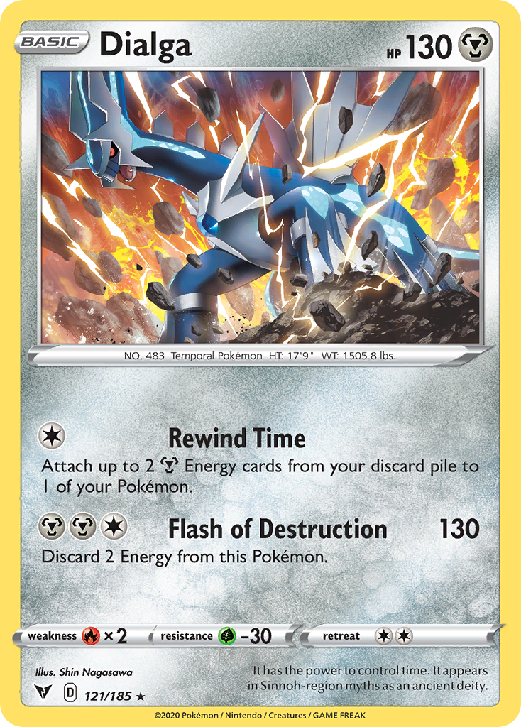 Dialga - 121/185 - Vivid Voltage SWSH4 - Rare Holo