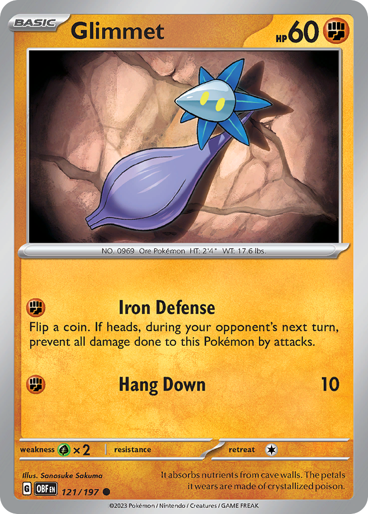 Glimmet - 121/197 - Obsidian Flames SV3 - Common