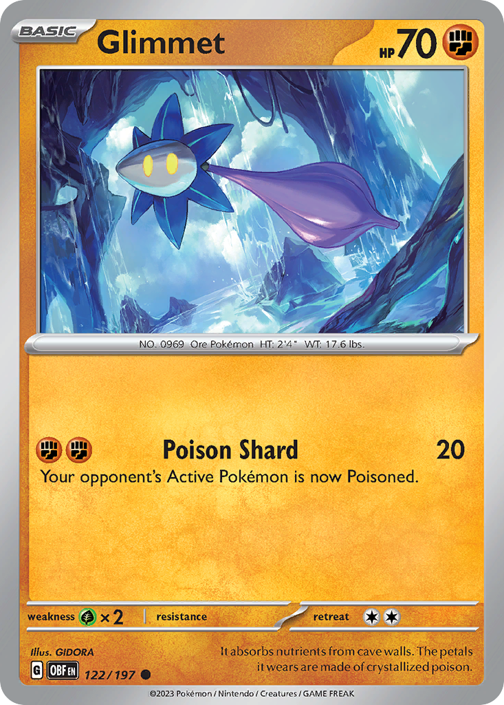 Glimmet - 122/197 - Obsidian Flames SV3 - Common