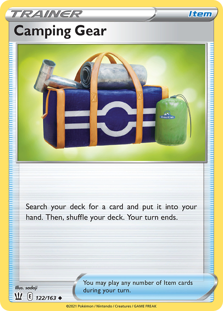 Camping Gear - 122/163 - Battle Styles SWSH5 - Uncommon