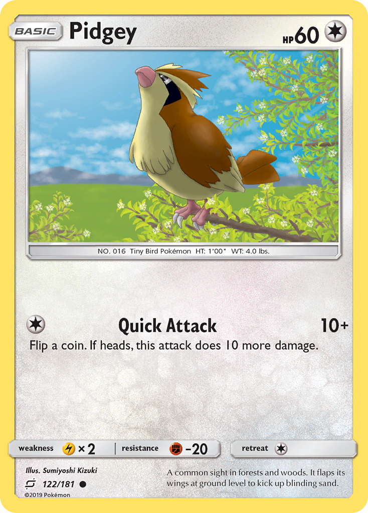 Pidgey - 122/181 - Team Up SM9 - Common