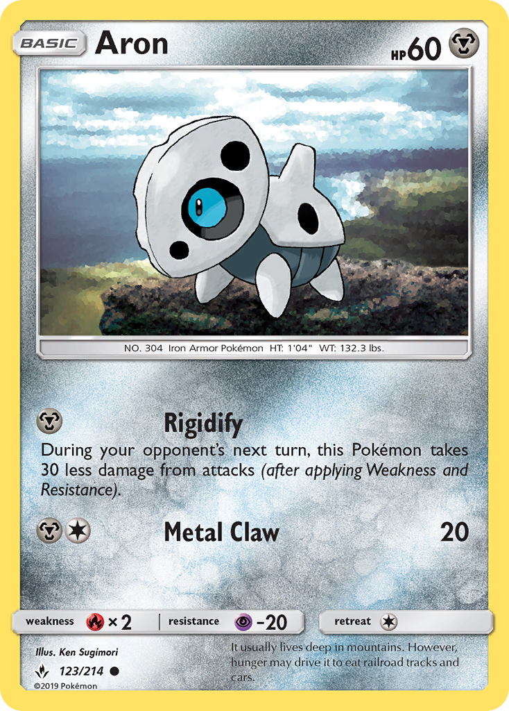 Aron - 123/214 - Unbroken Bonds SM10 - Common