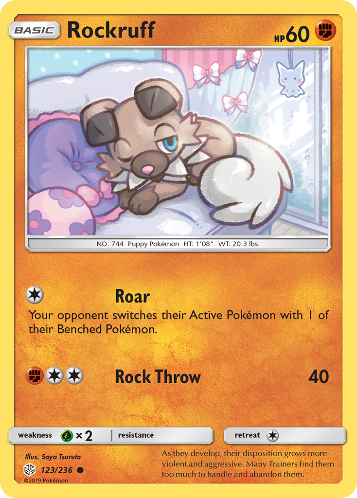 Rockruff - 123/236 - Cosmic Eclipse SM12 - Common