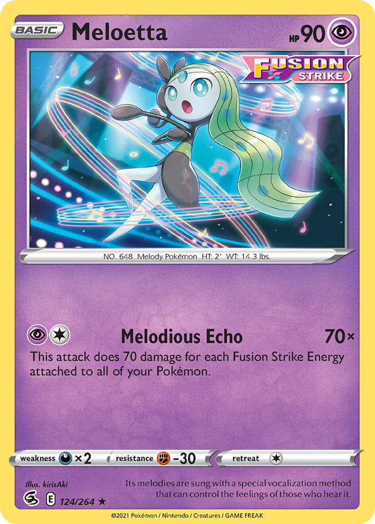 Meloetta - 124/264 - Fusion Strike SWSH8 - Rare