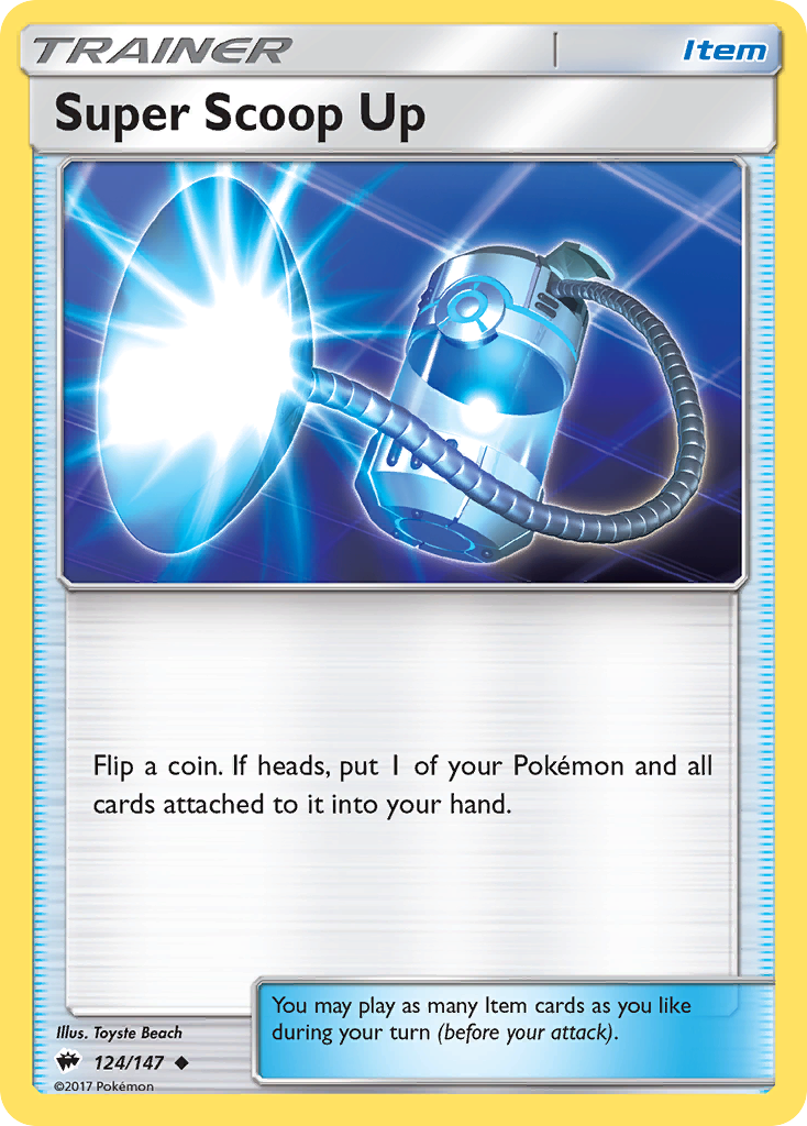 Super Scoop Up - 124/147 - Burning Shadows SM3 - Uncommon