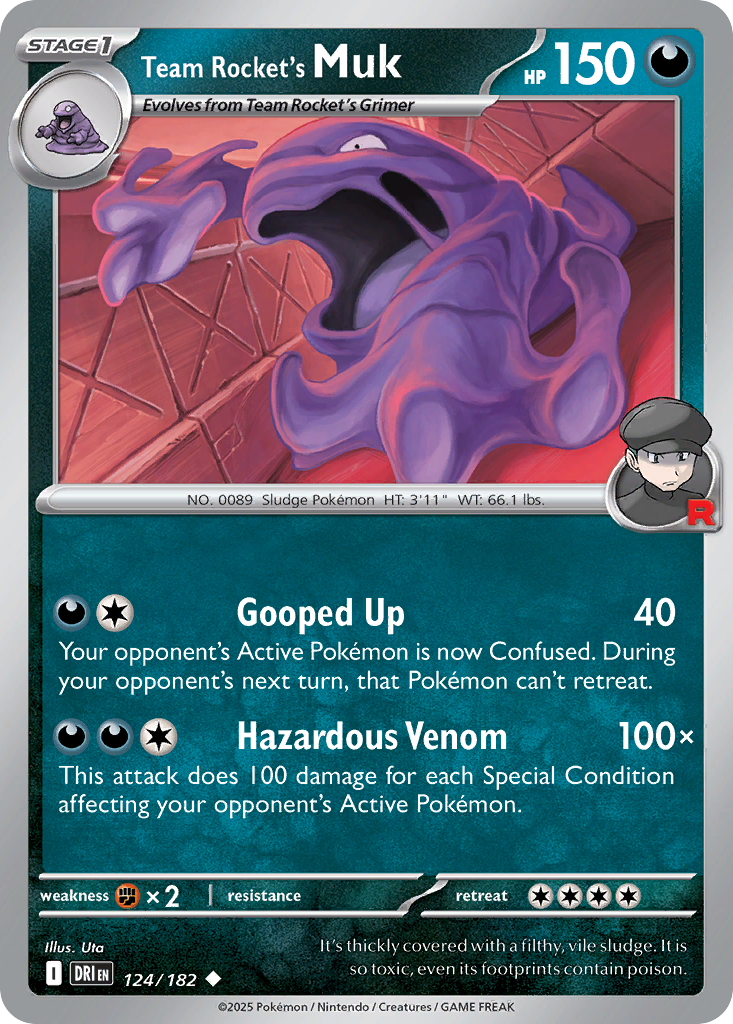 Team Rocket's Muk - 124/182 - Destined Rivals SV10 - Uncommon